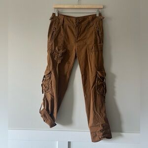 Polo Ralph Lauren Cargo Pants Sz 2 Brown Utility Pocket 1967 Collection Vintage